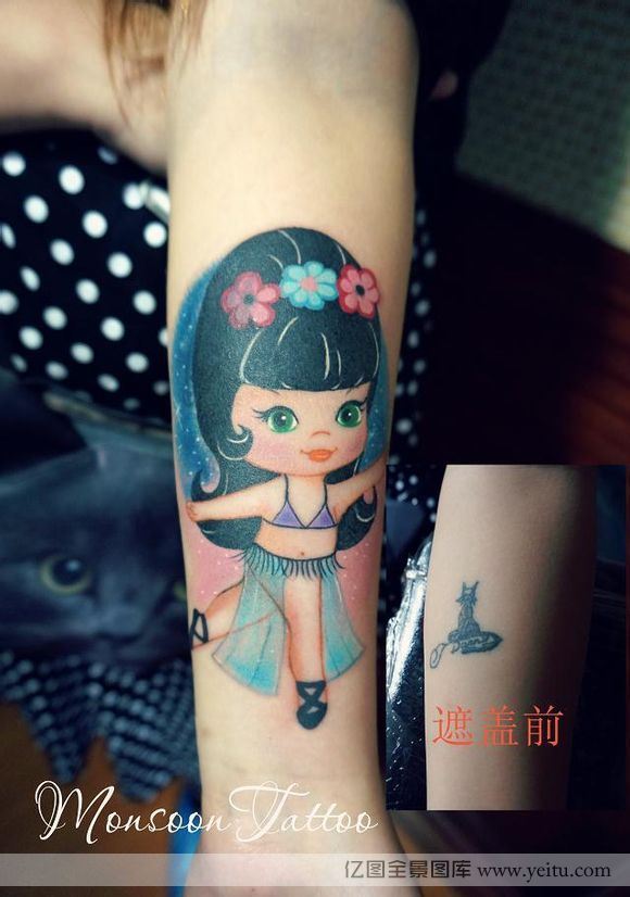 MonsoonTattoo工作室手臂纹身作品（二）